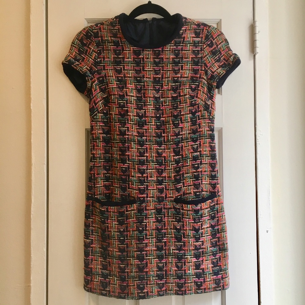 Shoshanna multi tweed dress.